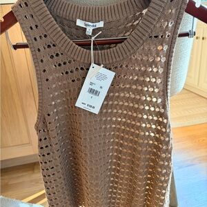 Splendid Brown Knit Sleeveless 2 piece Tank - Small NWT